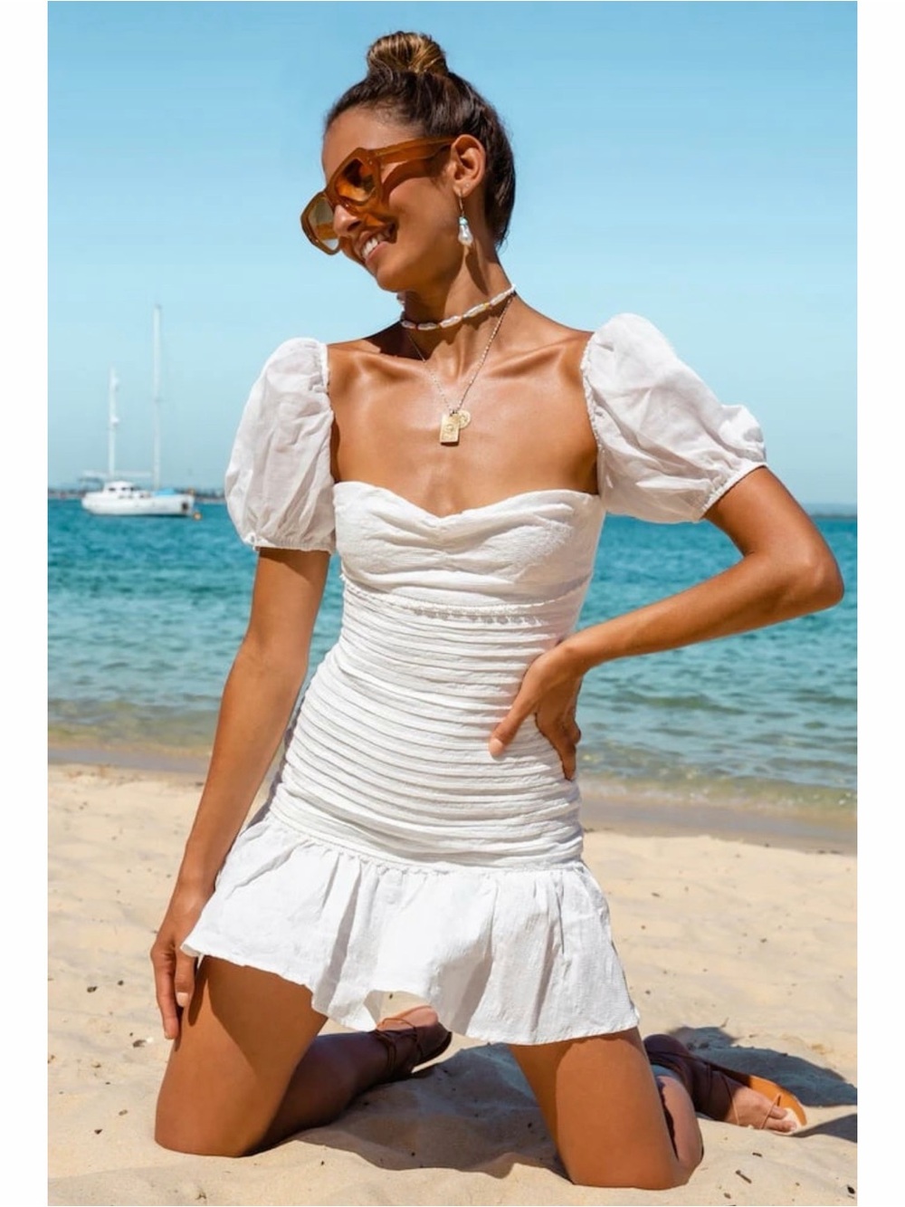 Hello‎ Molly White St Cloud Mini Dress
